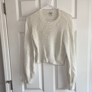 Sunday Best Ivory Textured Crew Neck Sweater